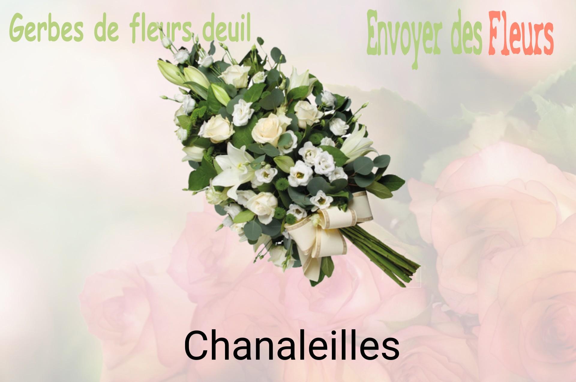 Gerbe de fleurs de deuil livrée à Chanaleilles